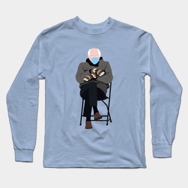 Bernie Sanders Inauguration Meme Long Sleeve T-Shirt by valentinahramov